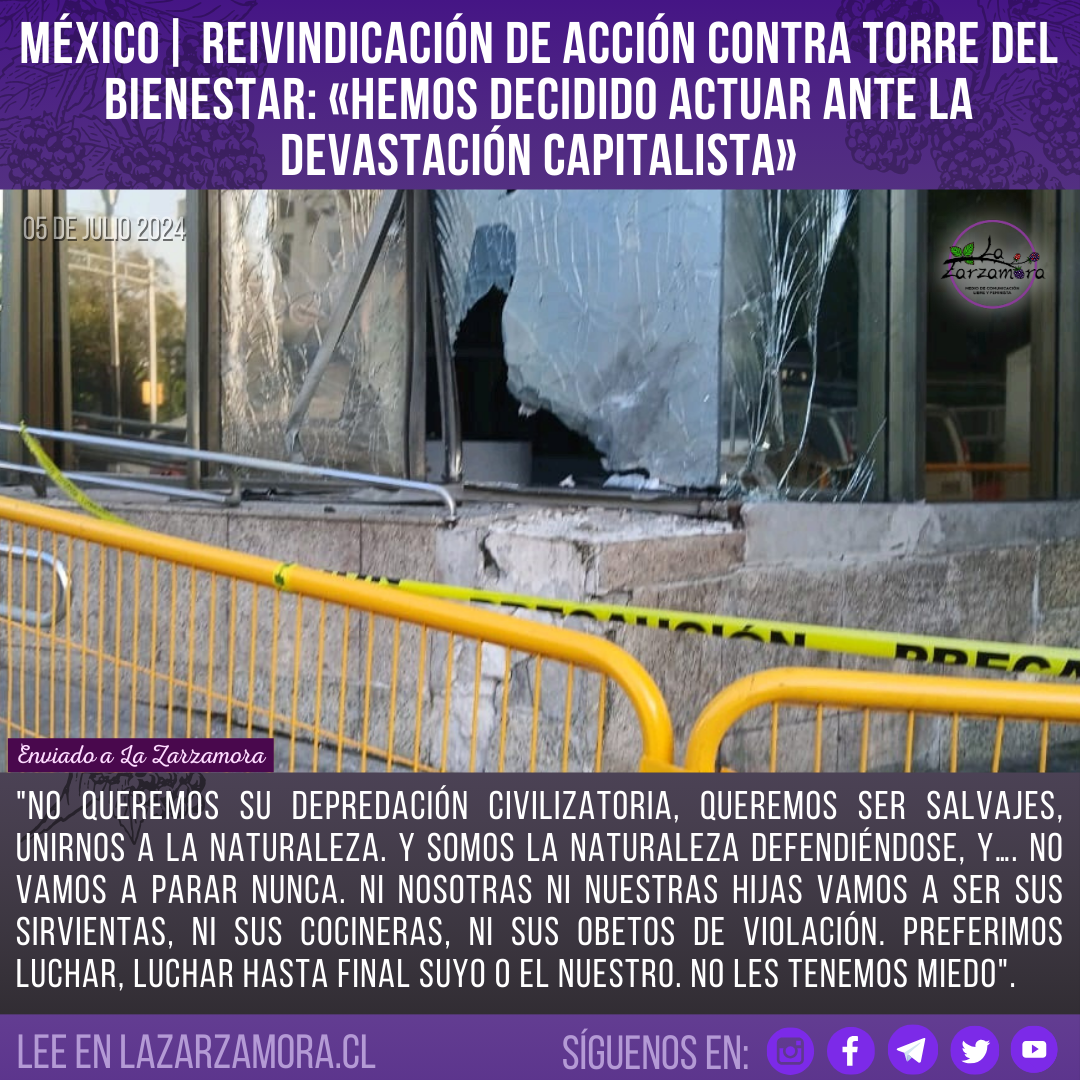 Ventanal destruido tras unas rejas amarillas y cintas amarillas que dicen peligro.